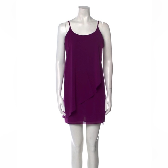Alice + Olivia Dresses & Skirts - NWOT Alice + Olivia Purple Silk Mini Dress Size Small